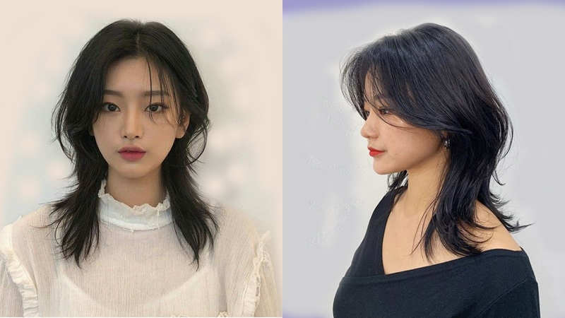 Tóc mullet layer dáng dài