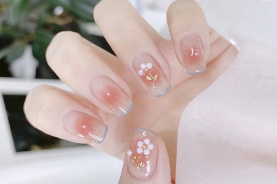 Mẫu nail đẹp nhẹ nhàng cho học sinh, sinh viên 