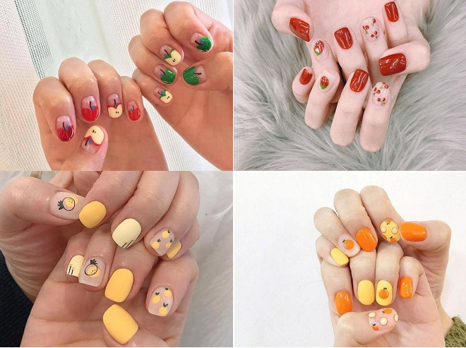 Các mẫu nail hình trái cây ngộ nghĩnh