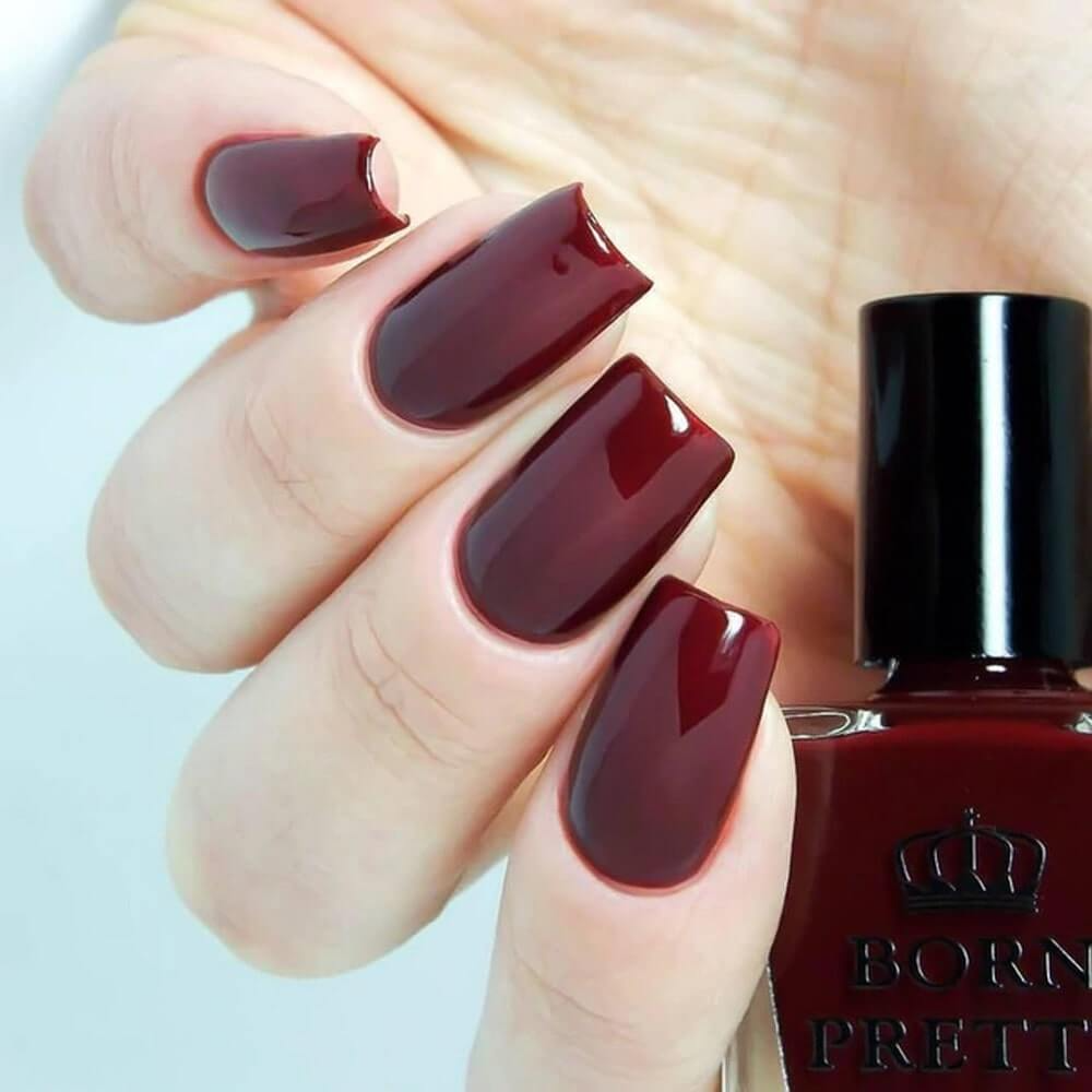 Nail màu đỏ đất cực quyến rũ, “chanh sả”