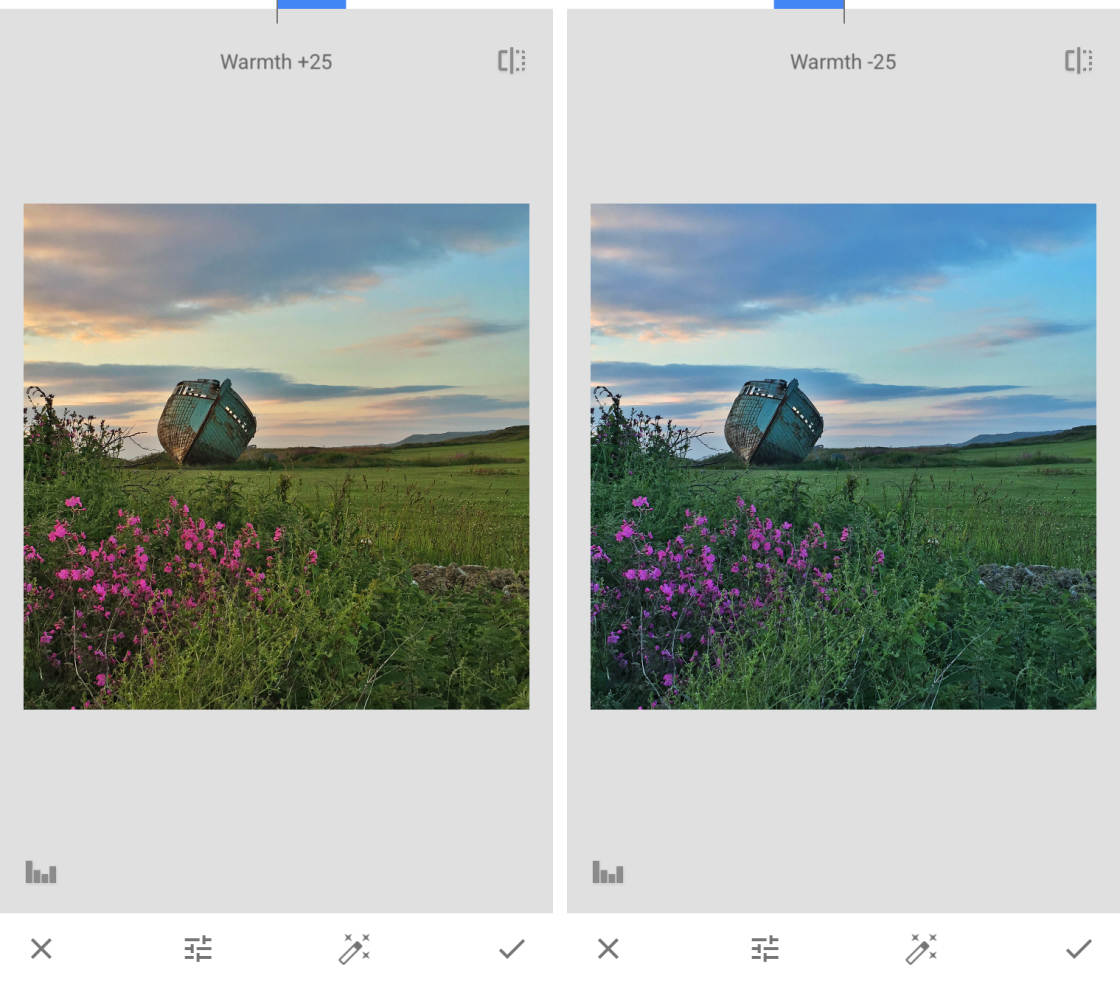 Filter Bright của app chụp ảnh đẹp Snapseed giúp tạo ra những bức hình thơ mộng 