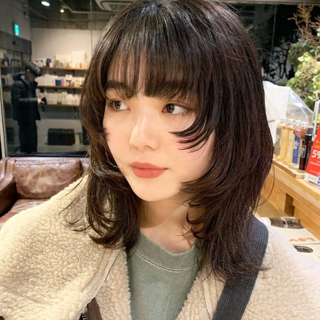Kiểu tóc mullet layer uốn nắn chữ C