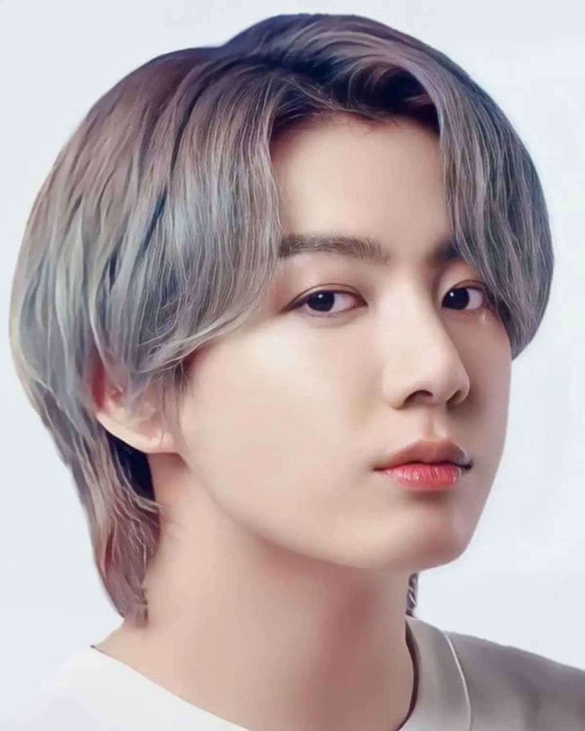 Tóc 7 3 mullet Lúc được nhuộm color