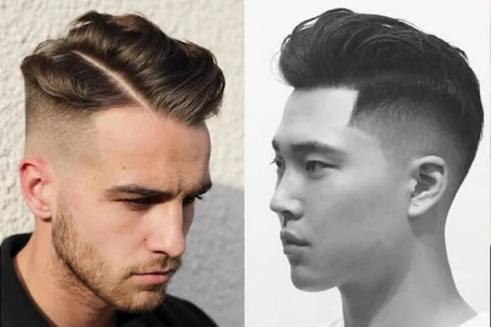 Mohican chéo undercut