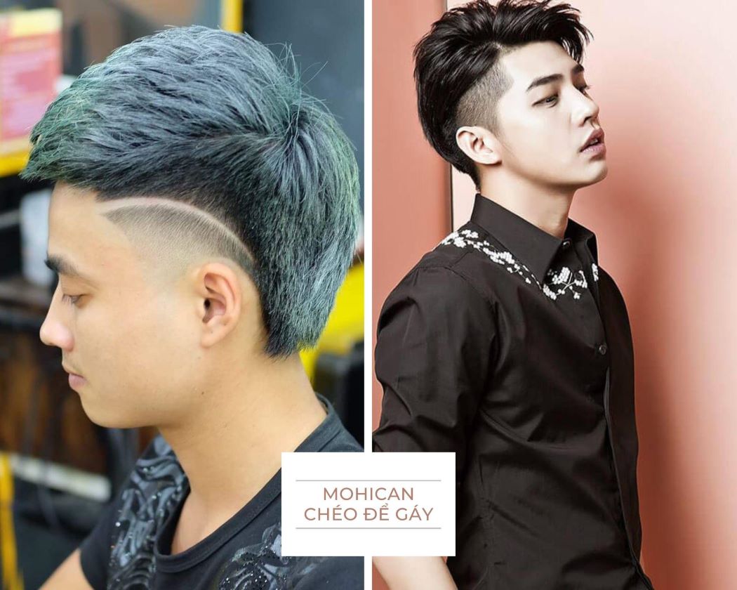 Mohican chéo để gáy