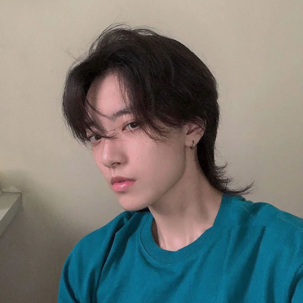 Tóc nam giới lâu năm 2 cái phối hợp phần đuôi mullet