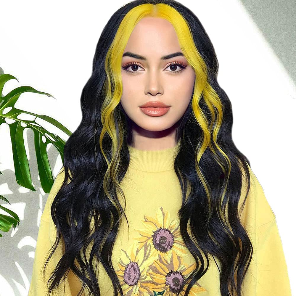 Nhuộm tóc highlight phần cái color vàng