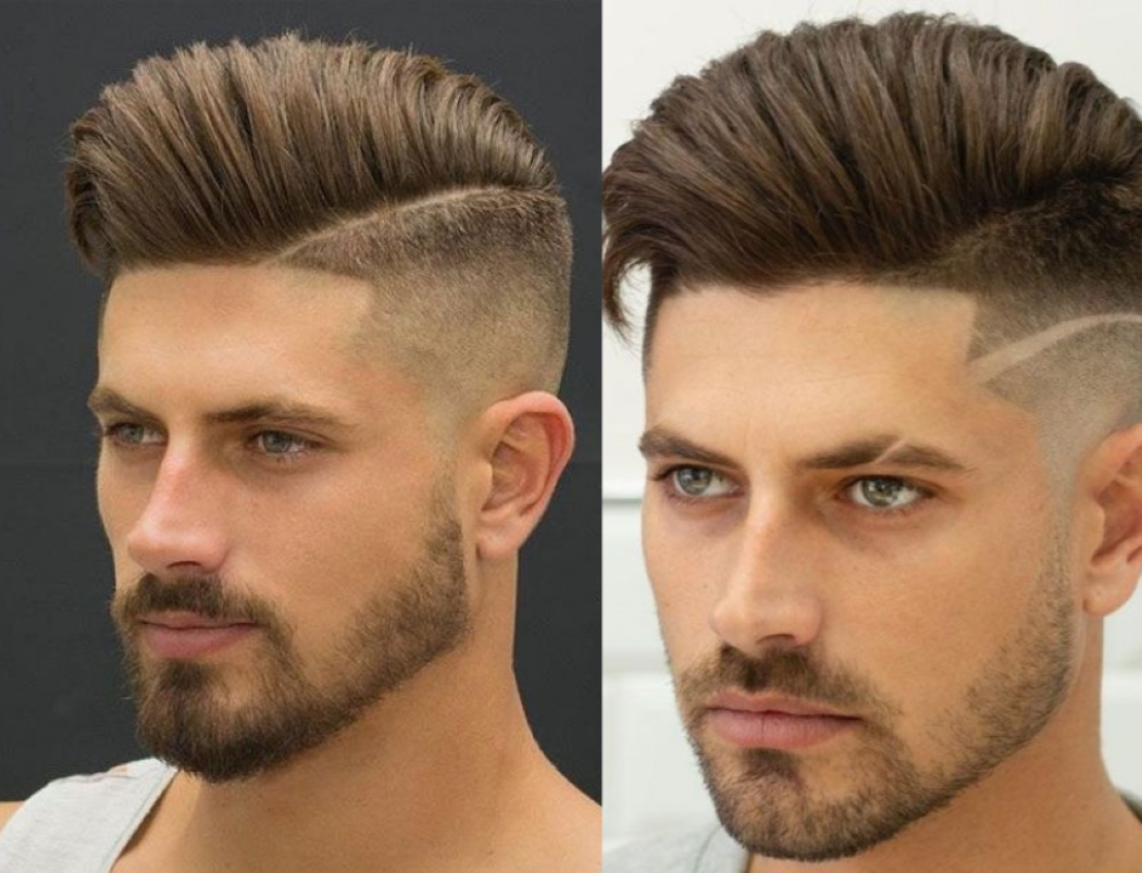 Kiểu tóc mohican chéo rẽ mái
