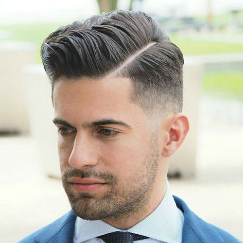 Kiểu tóc nam ngắn pompadour hất dựng mái làm tóc phồng