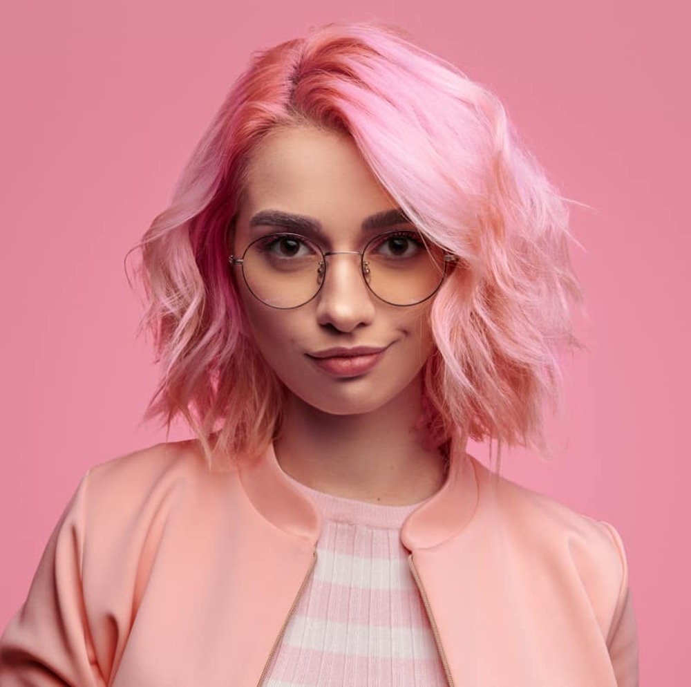 Kiểu tóc Shag Pink Hair Shag