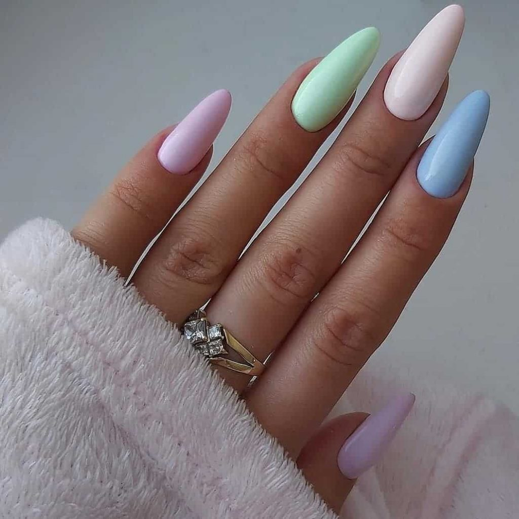 Nail trơn pastel