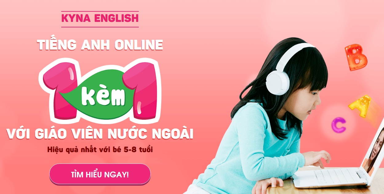 Tiếng anh online 1 kèm 1 với giáo viên nước ngoài tại Kyna 