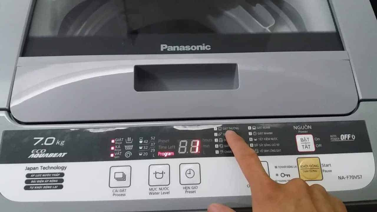 Cách lau chùi và vệ sinh máy giặt Panasonic 