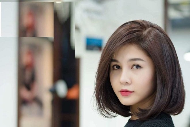 Tóc ngắn uốn phồng