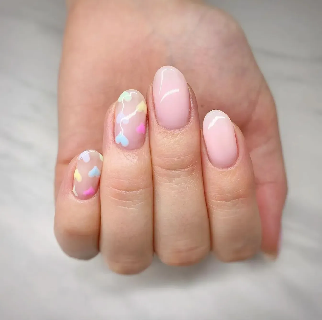 Nail trơn pastel