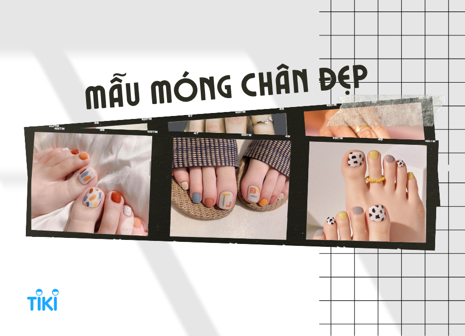 100+ Mẫu Móng Chân Đẹp, Màu Nail Chân Hot Trend 2023 | TIKI