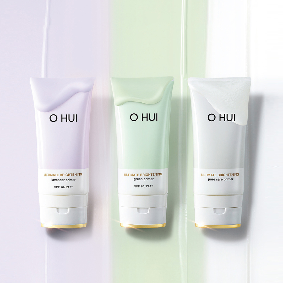 Dưỡng trắng và nâng tông da tự nhiên cùng kem lót OHUI Ultimate Brightening Green Primer