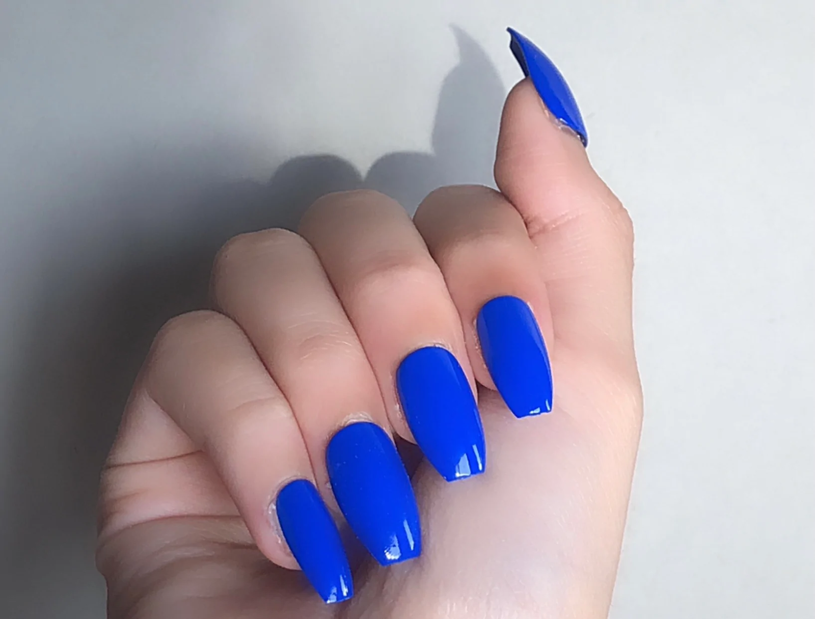 Nail xanh dương