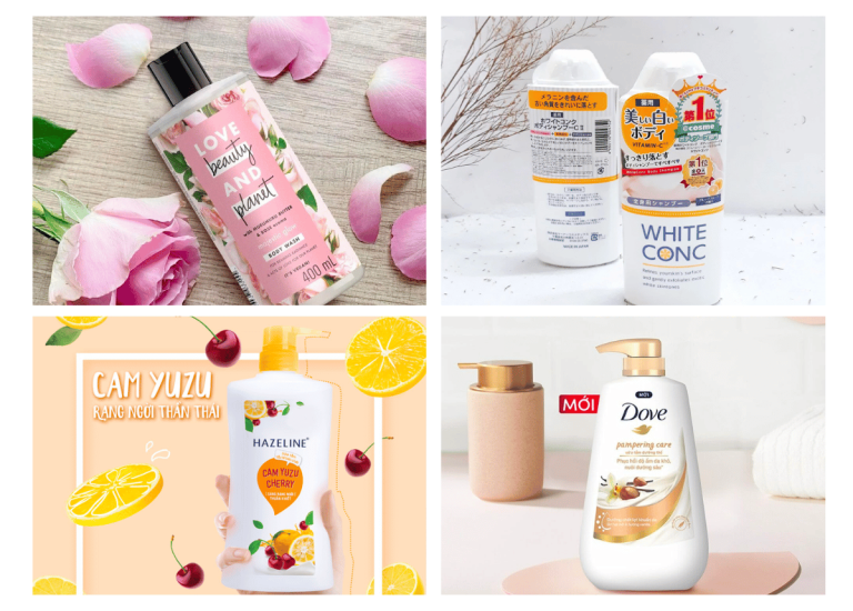 [Review] Top 10+ loại sữa tắm trắng da tốt nhất hiện nay