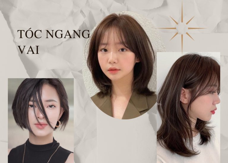 40 Kiểu tóc ngang vai đẹp, bắt trend 2024