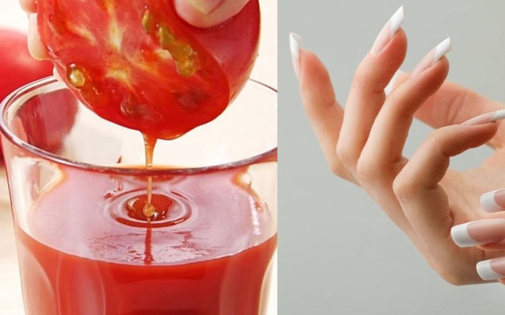 Sử dụng cà chua giúp móng tay nhanh dài và cứng