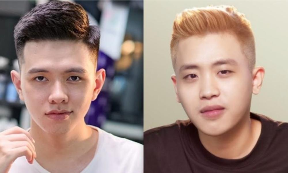 Kiểu tóc Short Quiff mặt tròn