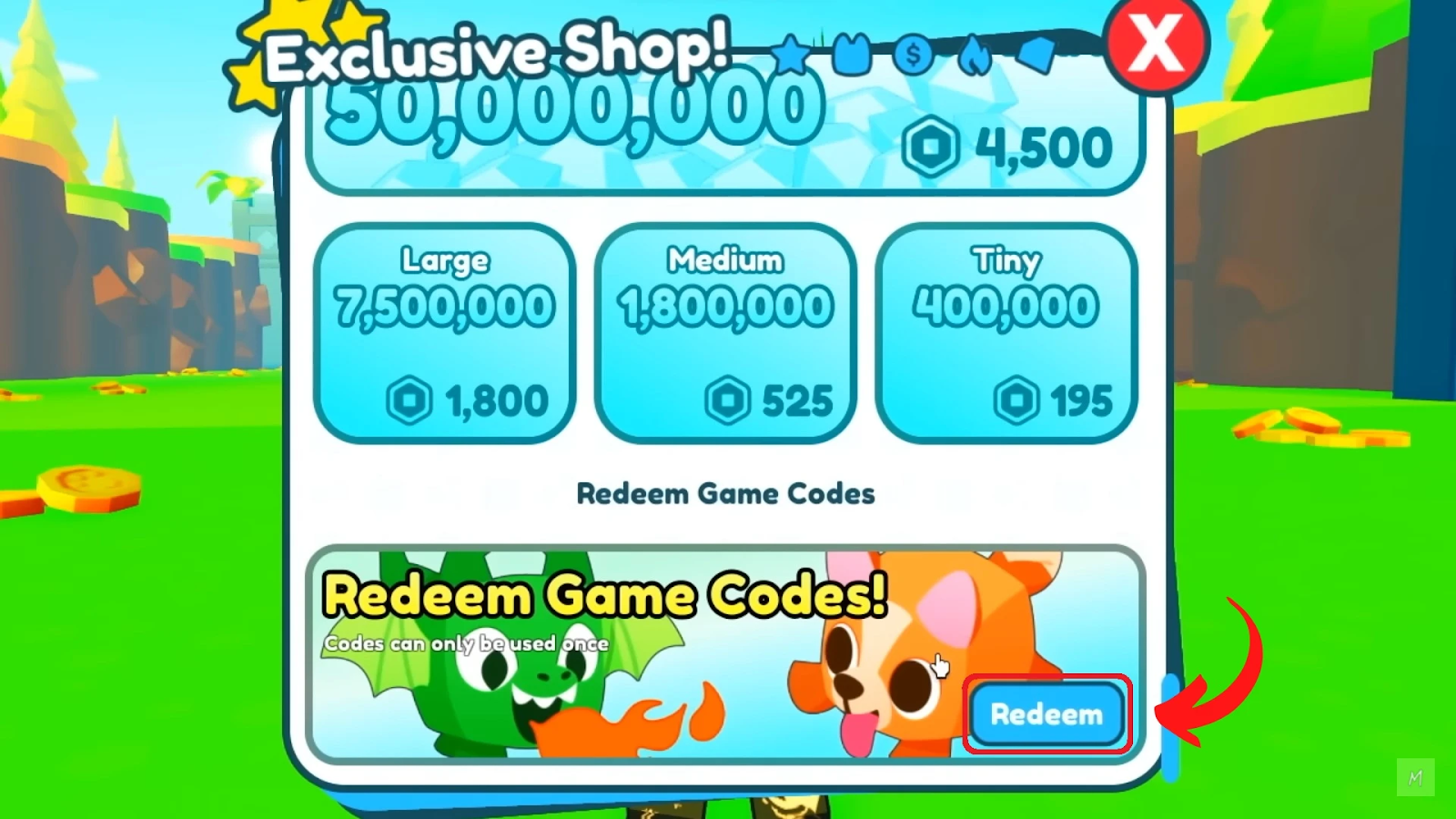 Nhấn chọn Redeem
