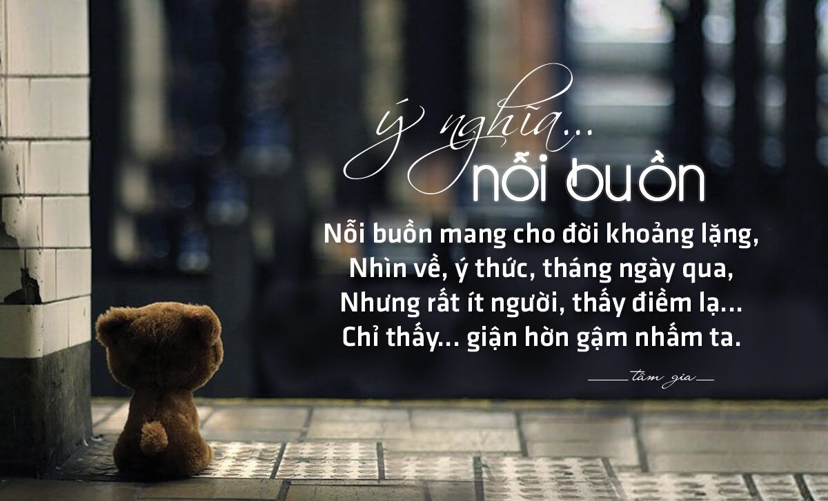 Stt tâm trạng, cô đơn không ai có thể chia sẻ.