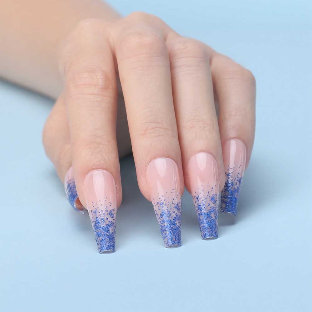 Những mẫu nail ombre xanh phối màu tạo nét ấn tượng sành điệu