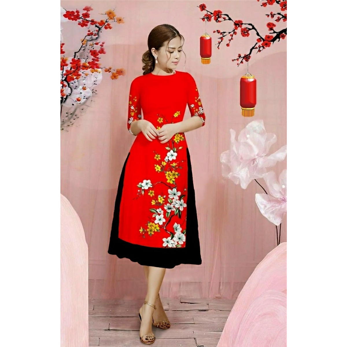Áo dài cách tân rất được ưa chuộng trong ngày Tết