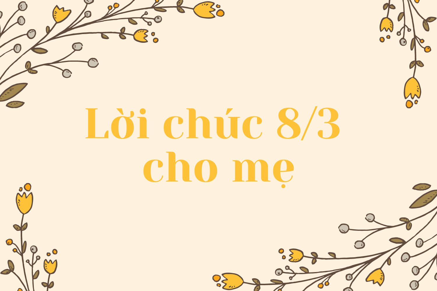 lời chúc 8/3