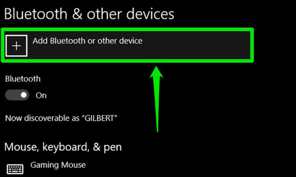 Tính năng Add Bluetooth or other device Win 10