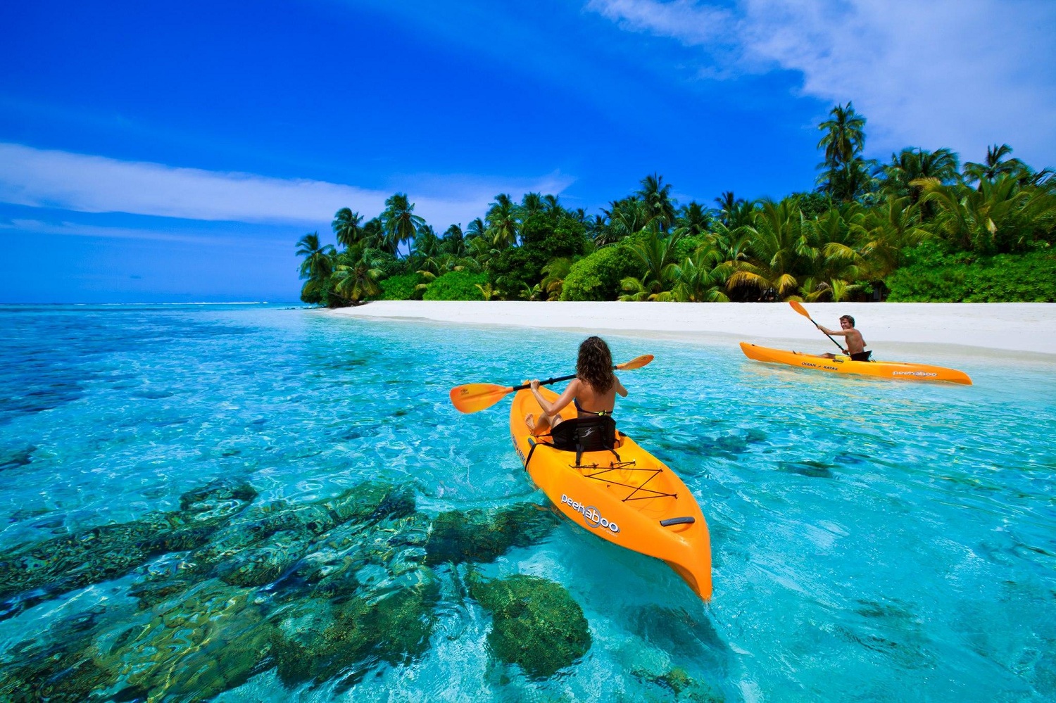 Chèo thuyền Kayak đem lại cảm giác mới lạ cho du khách