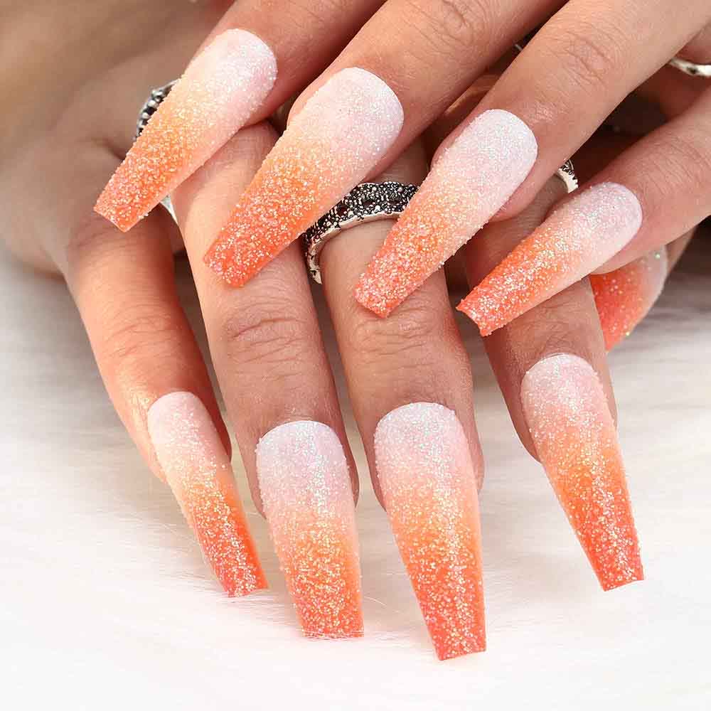 Ombre cam nhạt đem đến cảm giác ngọt ngào