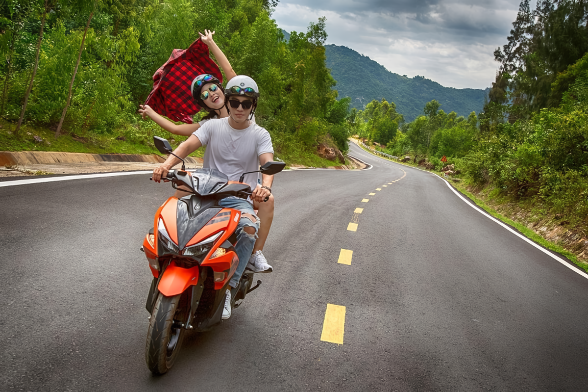 Đường đi đến núi Langbiang bằng xe máy