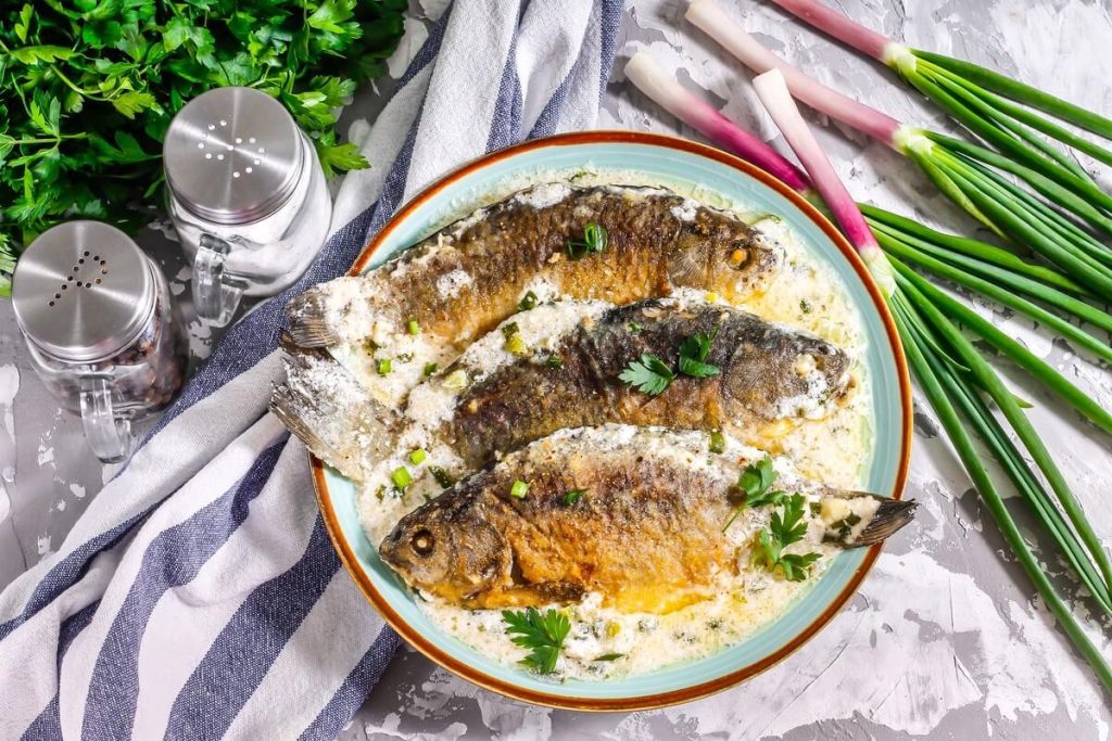 Nướng cá trắm bằng nồi chiên không dầu