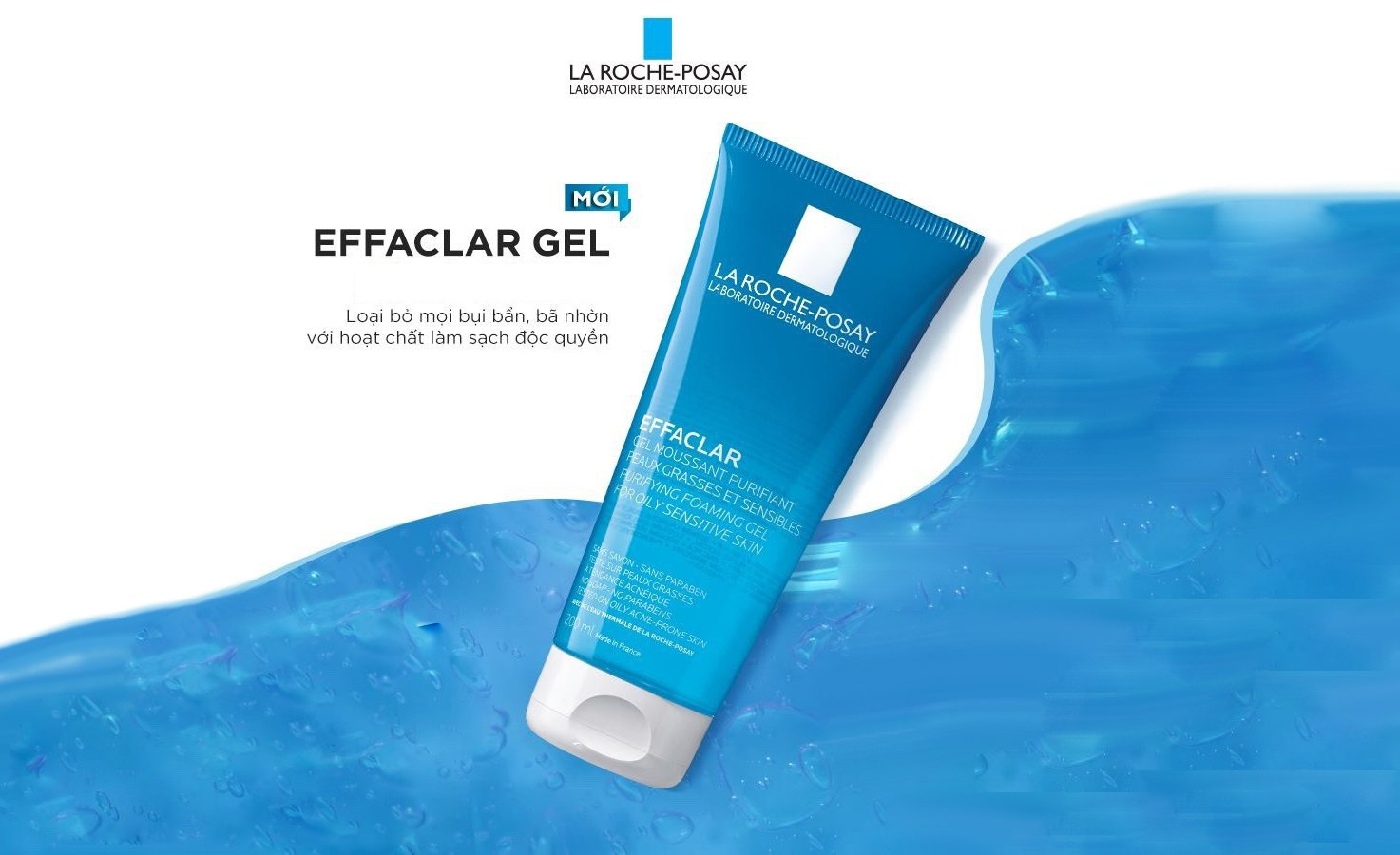 Sữa rửa mặt La Roche-Posay Effaclar giúp làm sạch sâu cho da