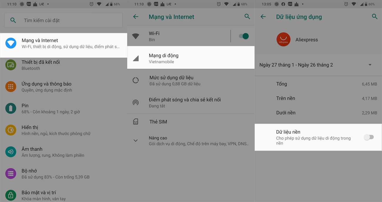 Vô hiệu hóa ứng dụng trên Android