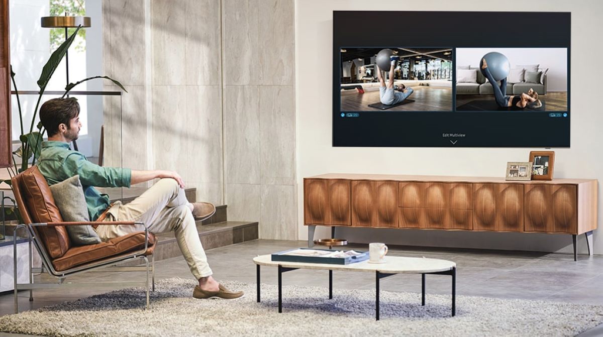 Kích thước tivi 85 inch tăng tính thẩm mỹ cho không gian phòng khách