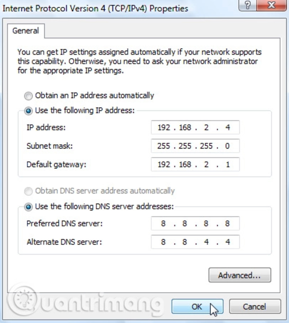 Đổi địa chỉ IP