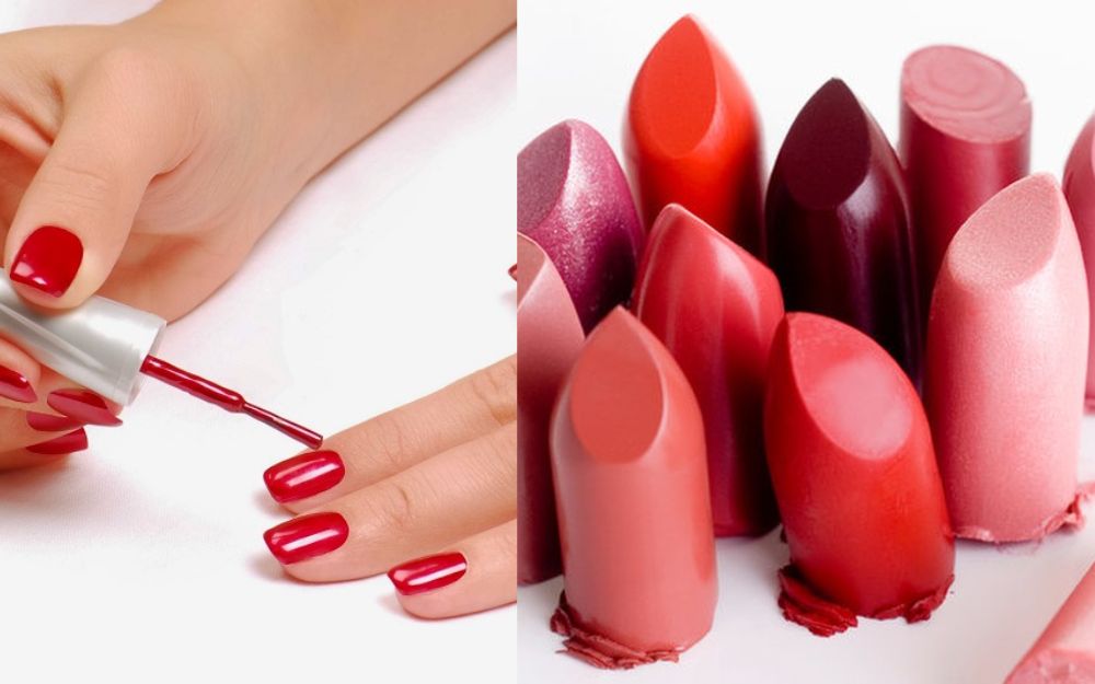 Tận dụng son môi cũ để sơn móng tay
