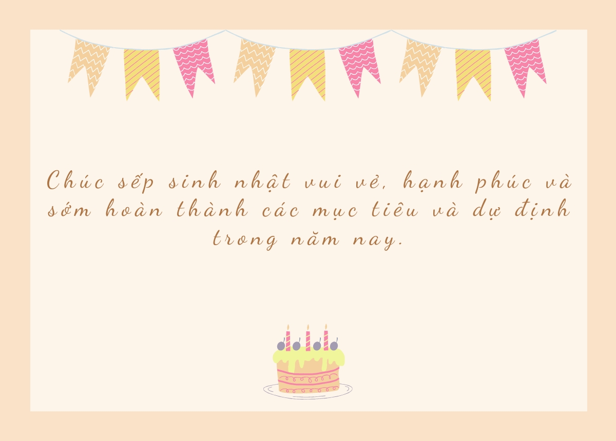 Lời chúc sinh nhật sếp phái nam cộc gọn gàng