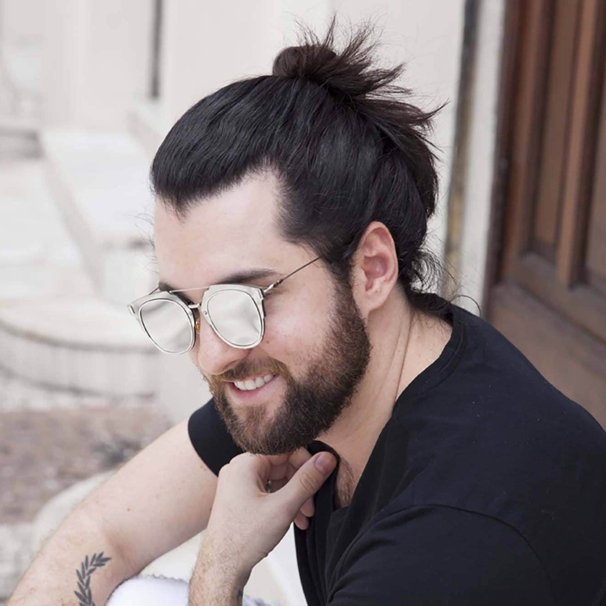 Man bun Slick Back