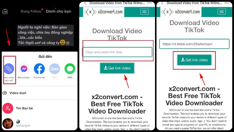 Tải xuống video với X2convert