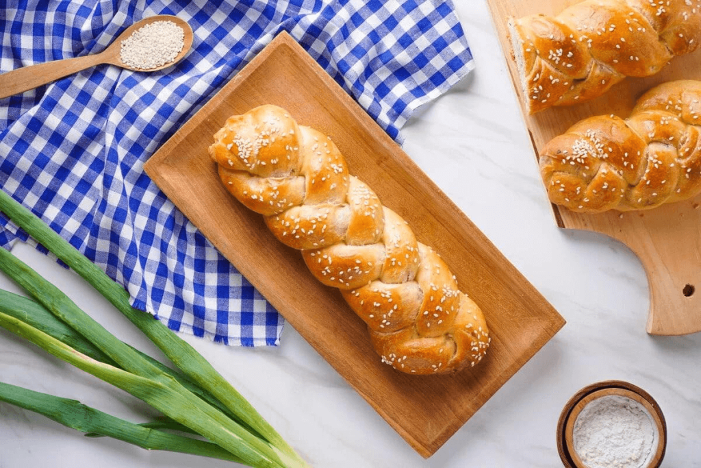 Nướng bánh mì hoa cúc bằng nồi chiên không dầu