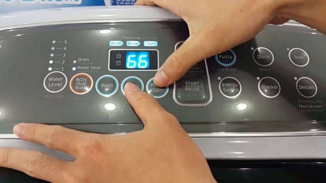 Reset máy giặt để sửa chữa máy giặt Sharp 