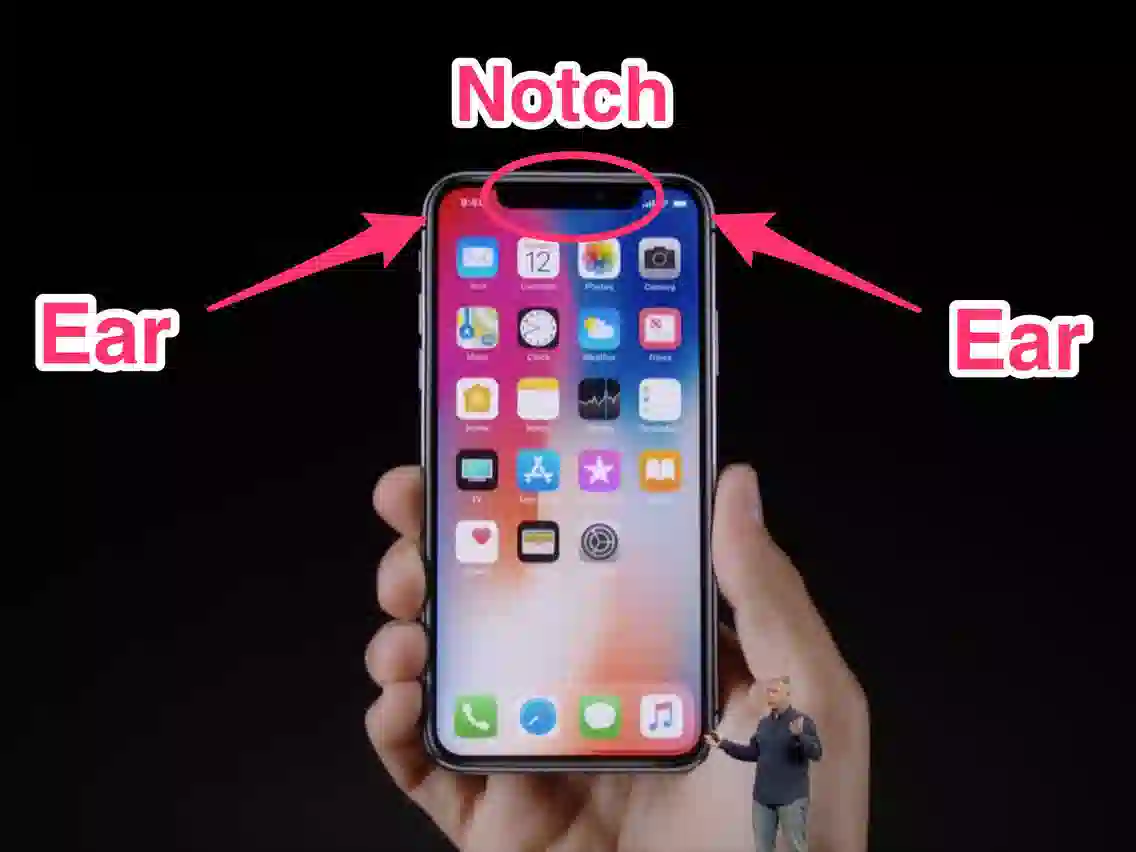 Màn hình tai thỏ của iphone X