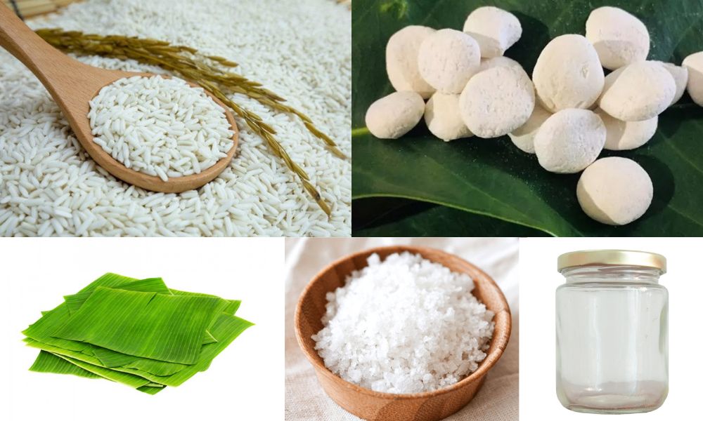 Nguyên liệu làm rượu nếp miền Nam