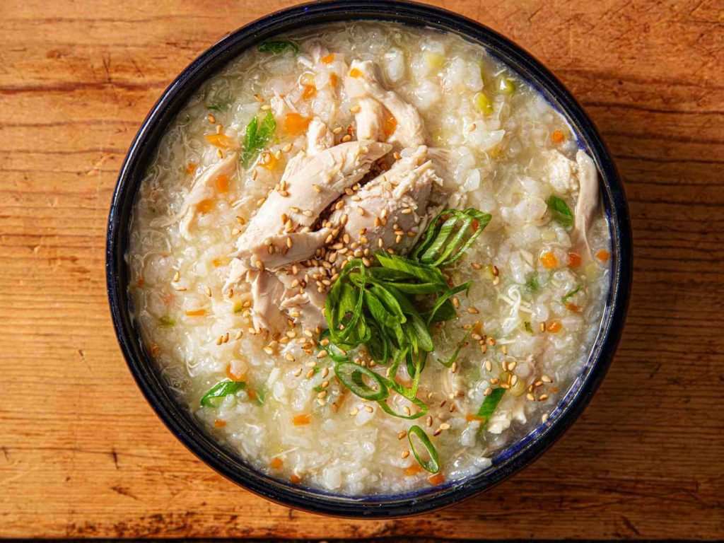 Các bước nấu cháo gà