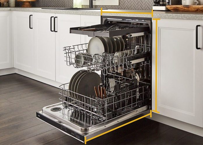 kích thước máy rửa bát